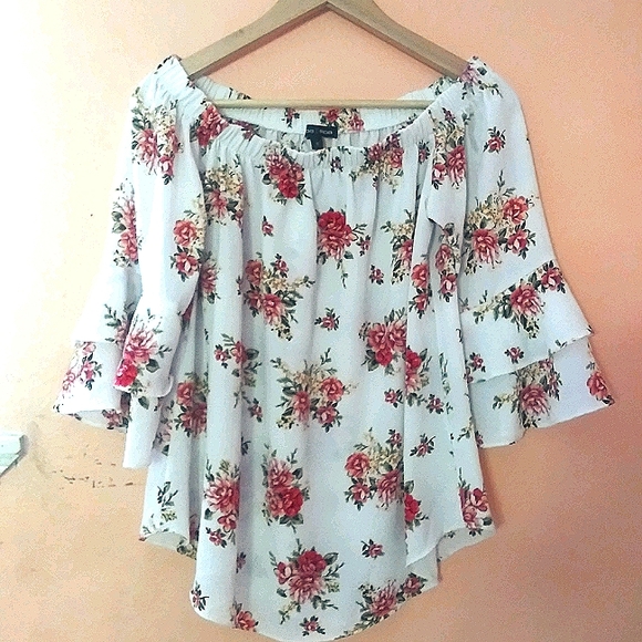 Moa Moa Tops - Moa Moa off the shoulder floral top